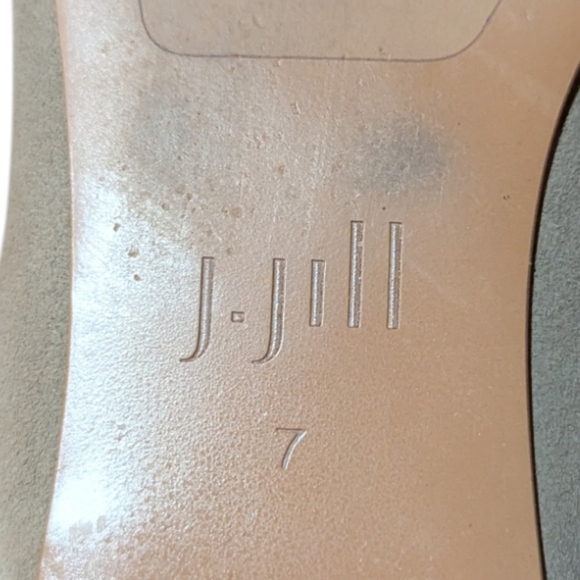 J. Jill Nicolette Suede Beige Tan Slingback Bow Pointed sz 7 Neutral Minimalism - Picture 5 of 5